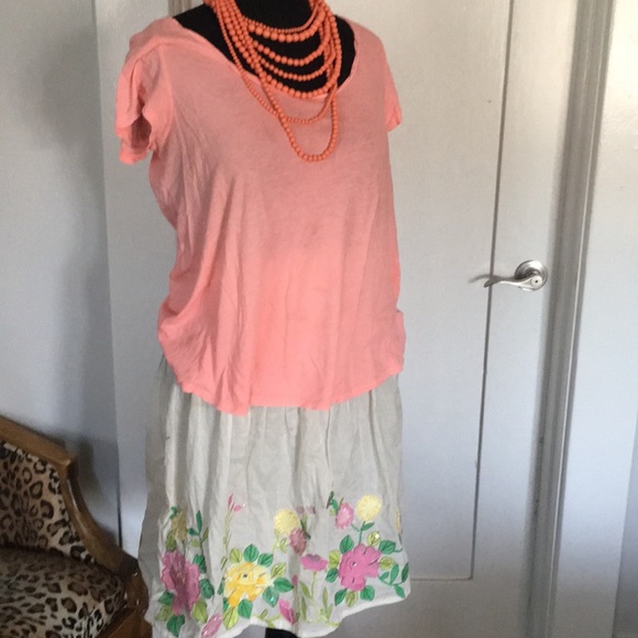 Miss Me Sweet Skirt with Floral Embroidery (M) - Picture 8 of 8